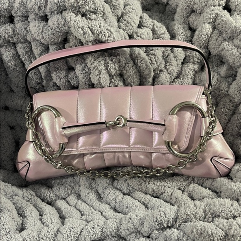 Gucci Iridescent Nappa Vertical Matelasse Small Maxi Horsebit